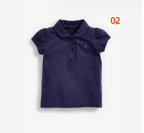24HH121.09 - ÁO POLO BÉ GÁI HÃNG LITTLE MAVEN