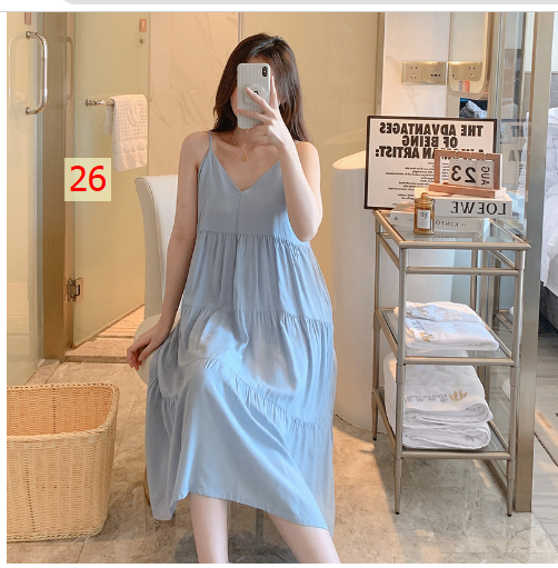 24HH131.09 - VÁY 2 DÂY NỮ