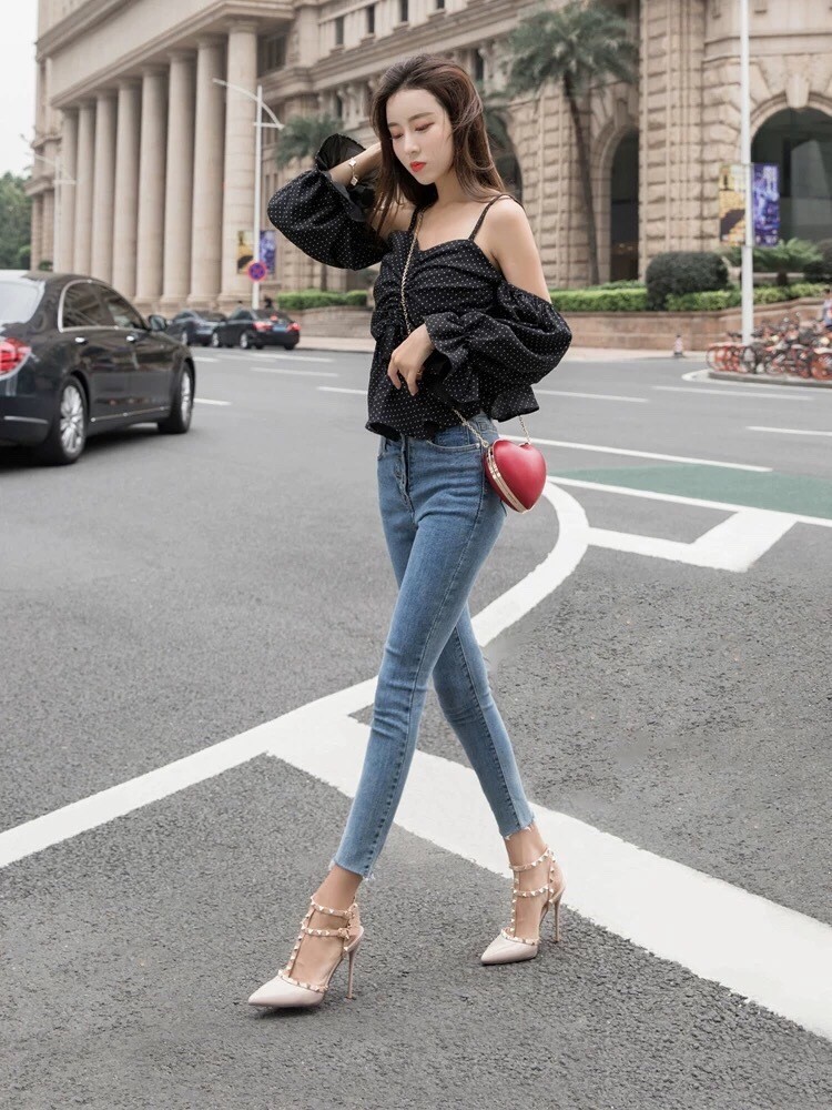 24HH131.12 - GIÀY CAO GÓT ĐINH TÁN