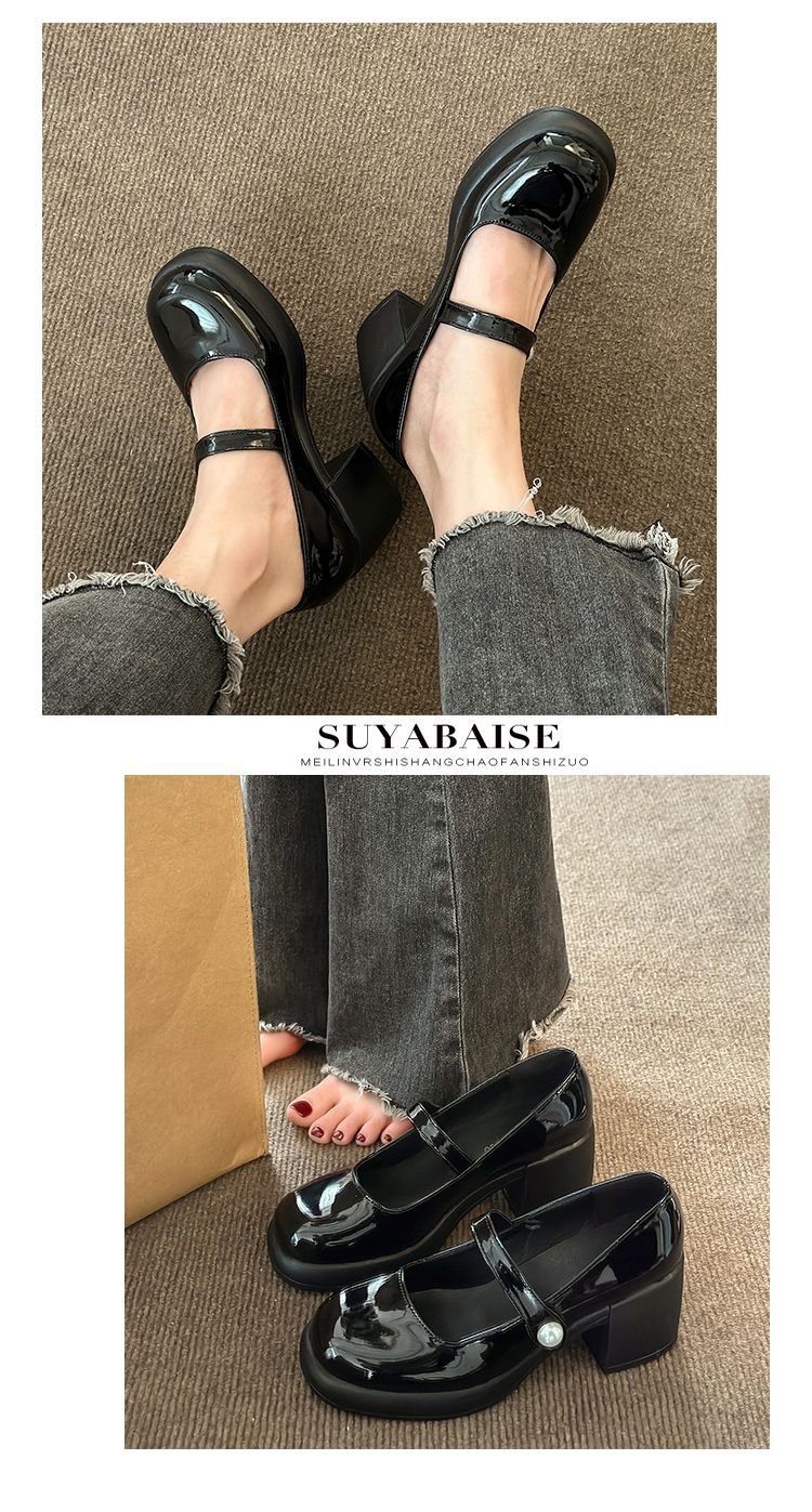 24HH131.10 - GIÀY CAO GÓT MARY JANE