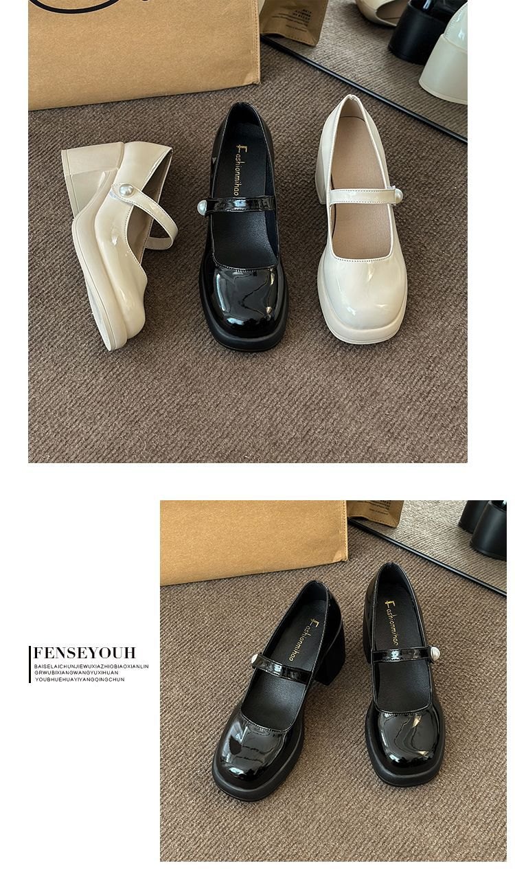 24HH131.10 - GIÀY CAO GÓT MARY JANE
