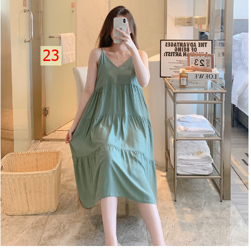 24HH131.09 - VÁY 2 DÂY NỮ