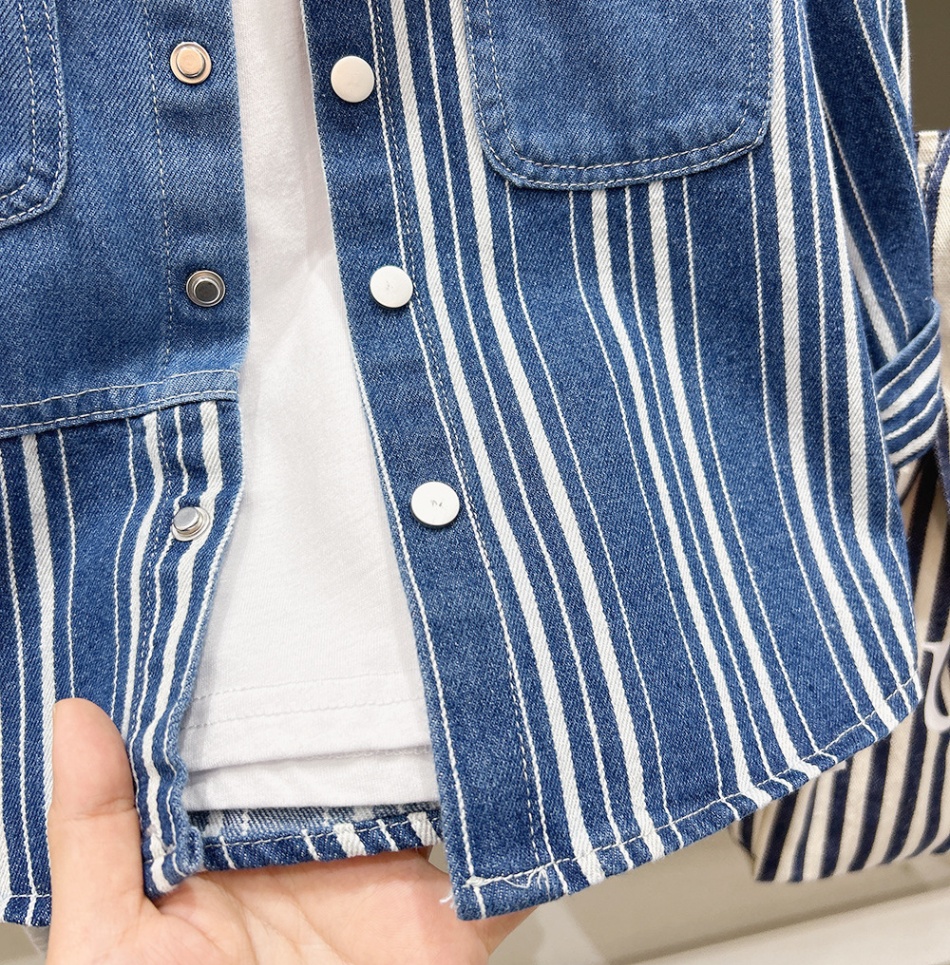 24HH161.07 - SƠ MI DENIM KẺ SỌC KACADY