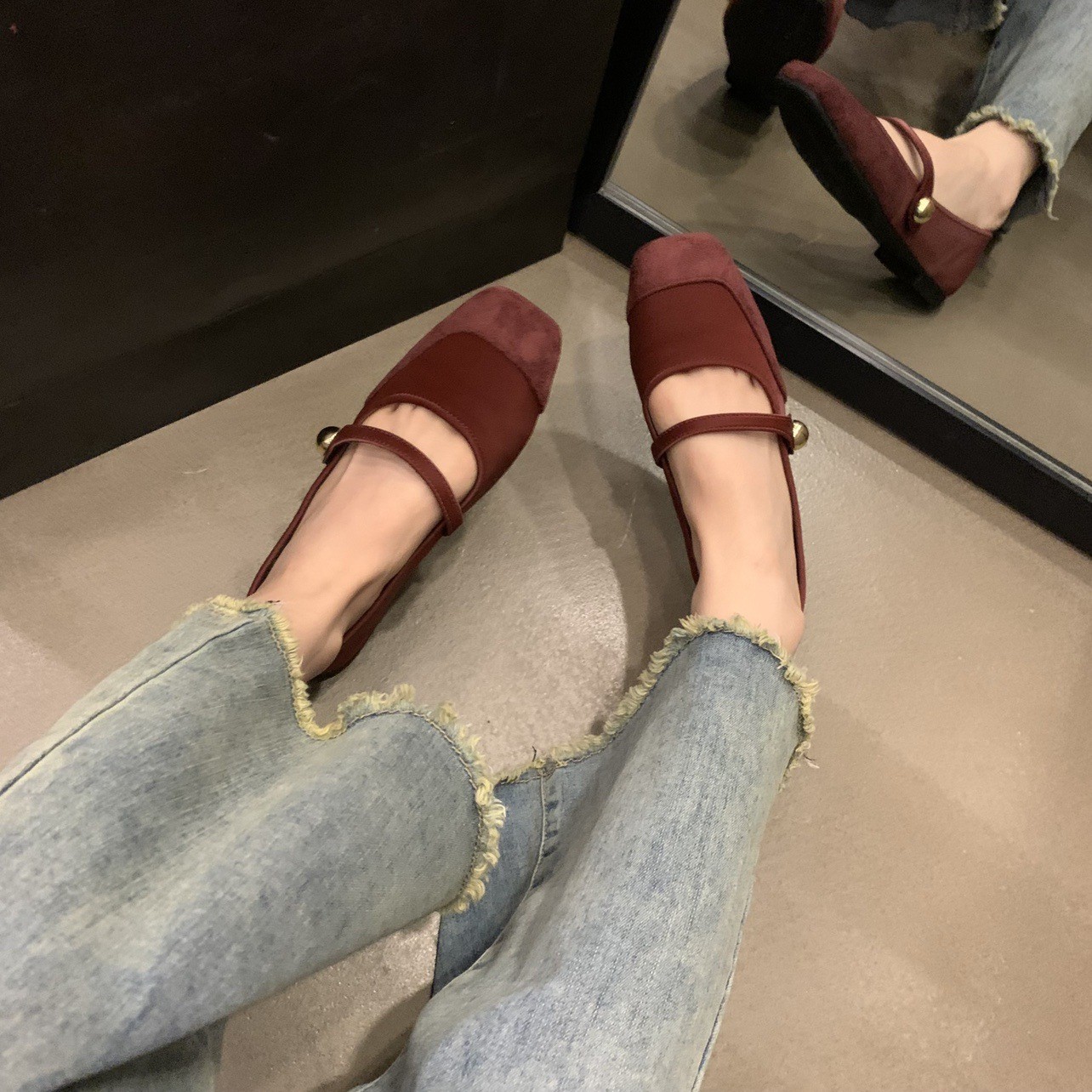24HH161.11 - GIÀY MARY JANE ĐẾ BỆT