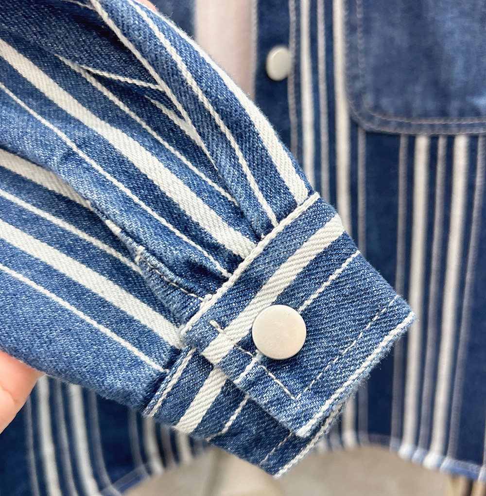 24HH161.07 - SƠ MI DENIM KẺ SỌC KACADY