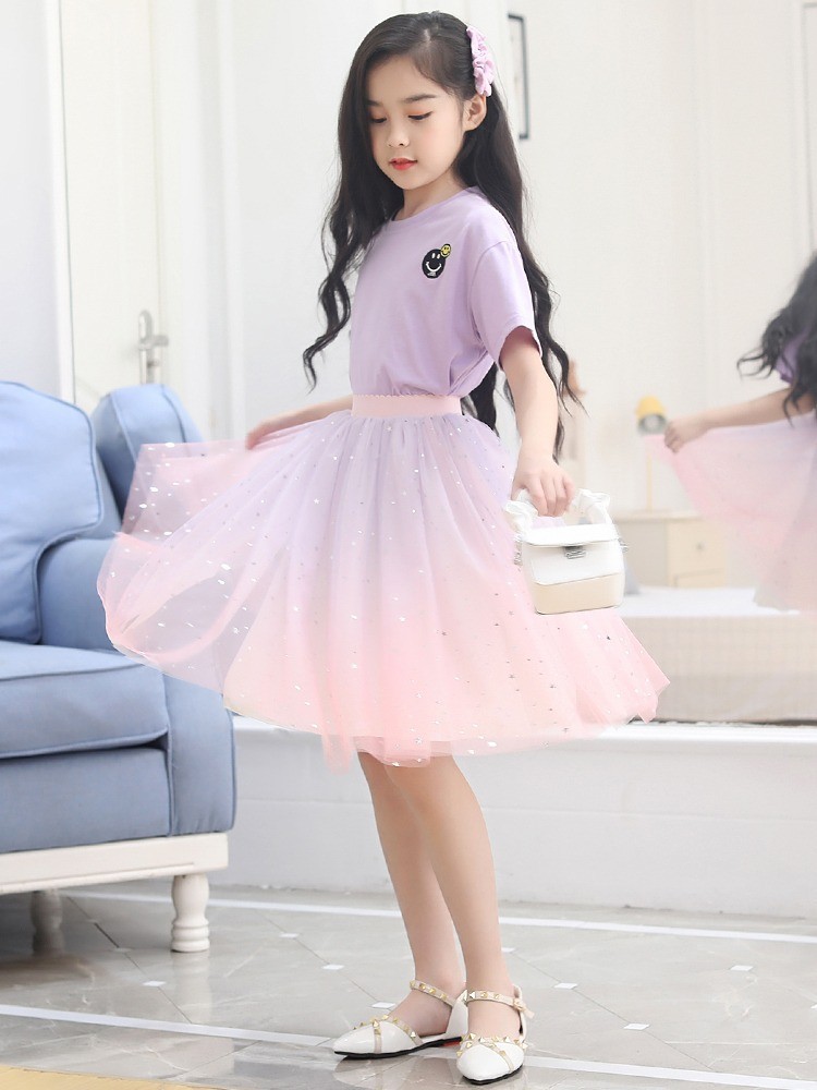 24HH161.13 - CHÂN VÁY PHỐI KIM TUYẾN BLING BLING CHO BÉ