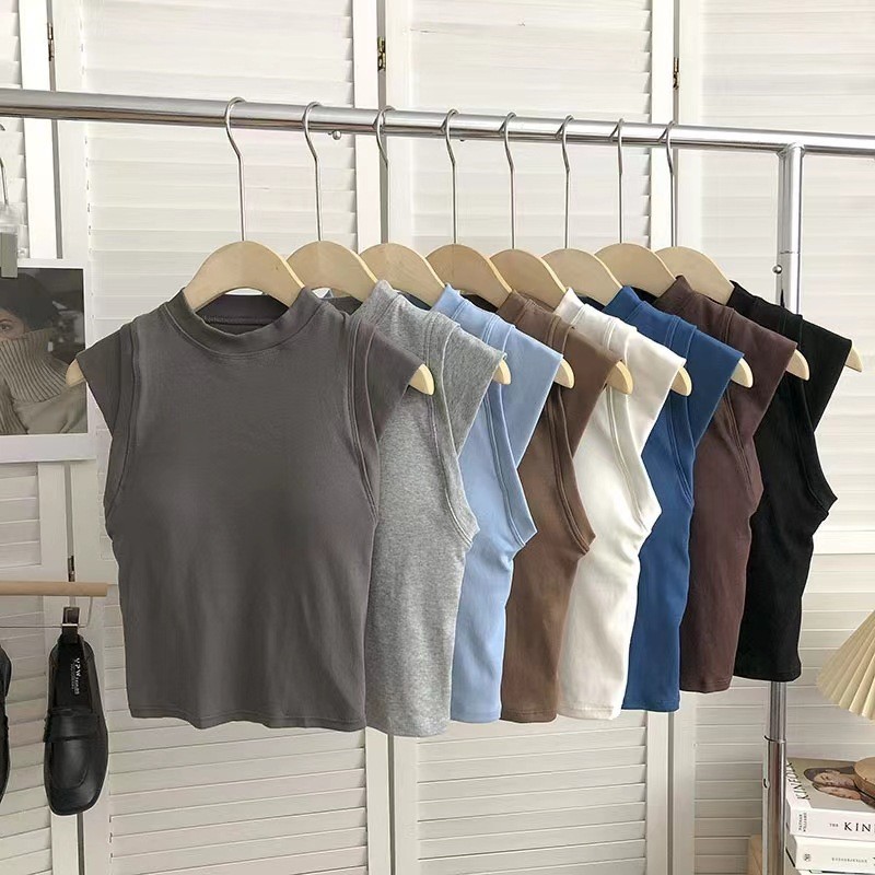 24HA161.03 - ÁO CỘC TAY CÁCH ĐIỆU KÈM BRA