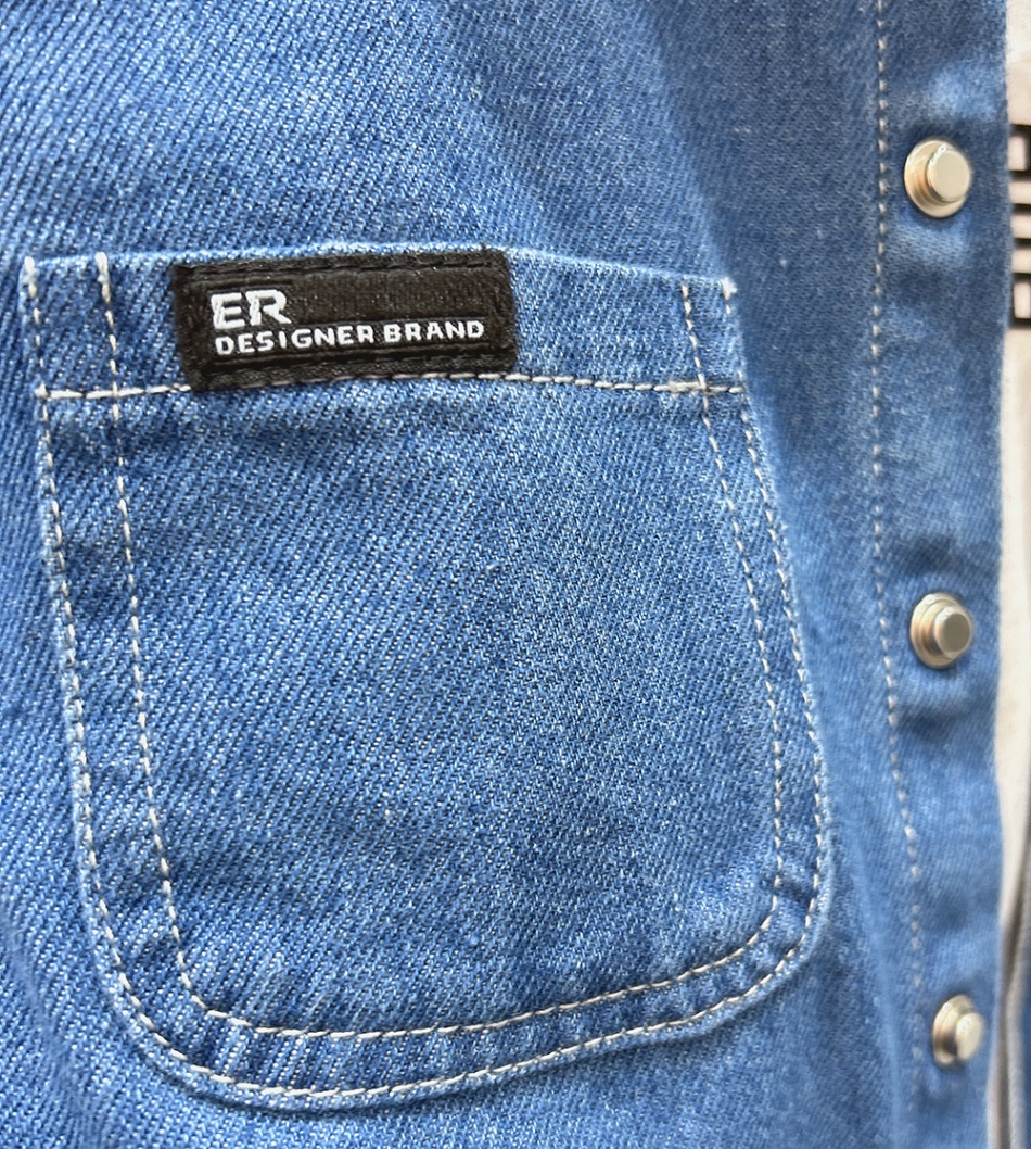 24HH161.07 - SƠ MI DENIM KẺ SỌC KACADY