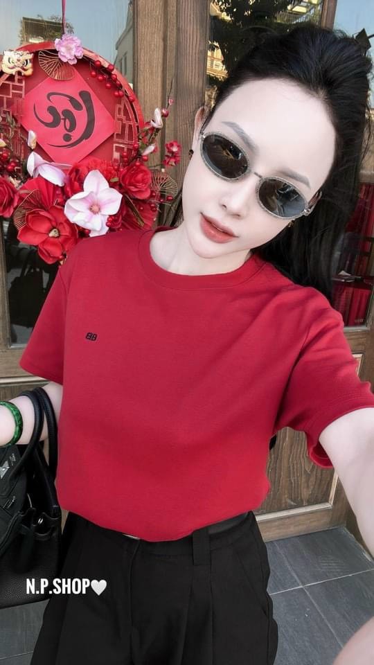 HAX2409 - SET 3 ÁO THÊU BB 3M ĐEN TRẮNG ĐỎ