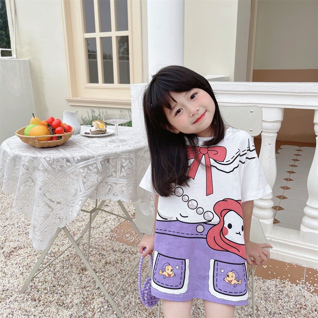 24HA202.01 - VÁY HOẠT HÌNH BÉ GÁI