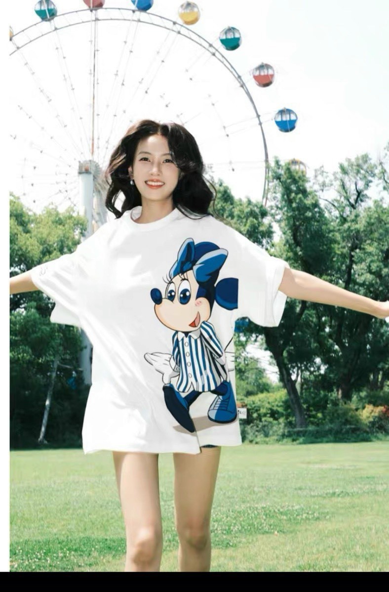HAX2418 - ÁO PHÔNG MICKEY XANH FORM SUÔNG