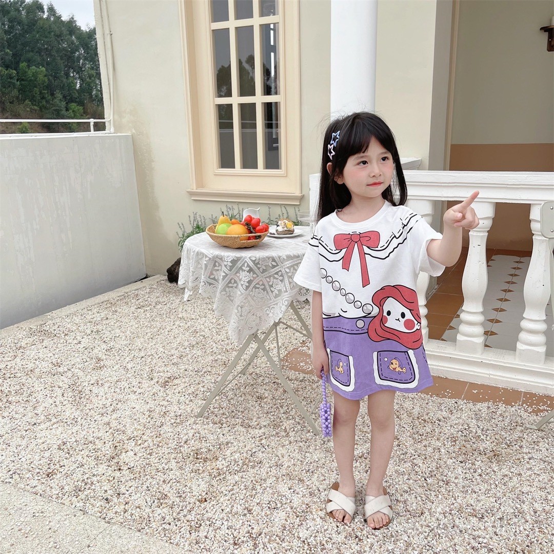 24HA202.01 - VÁY HOẠT HÌNH BÉ GÁI