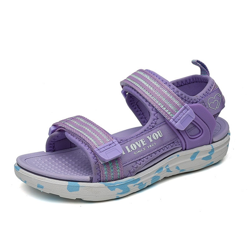 24HA212.06 - DÉP SANDAL 3 MÀU CHO BÉ GÁI