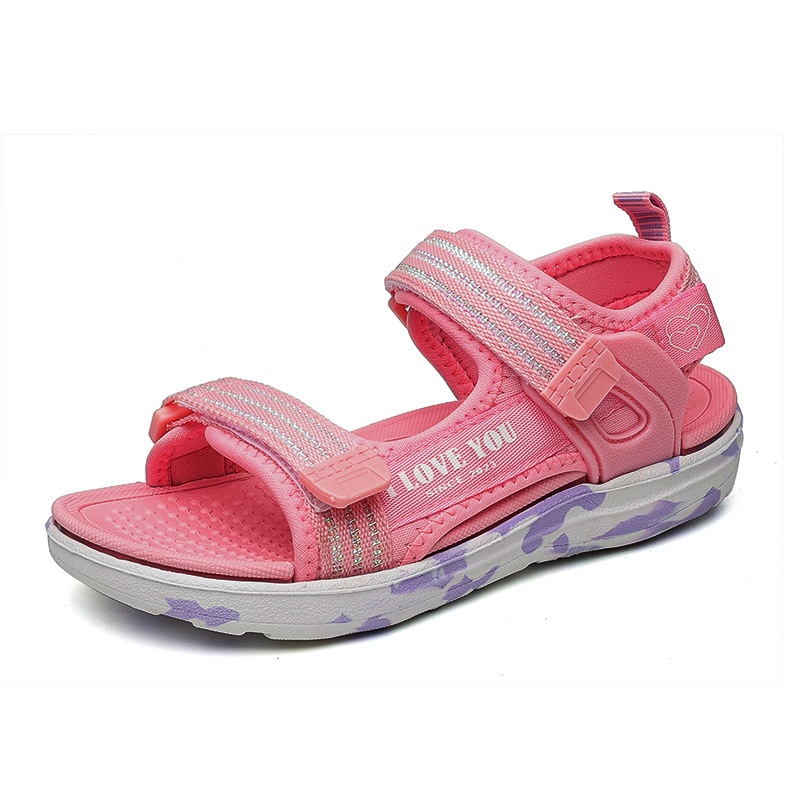 24HA212.06 - DÉP SANDAL 3 MÀU CHO BÉ GÁI