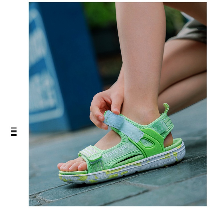 24HA212.06 - DÉP SANDAL 3 MÀU CHO BÉ GÁI