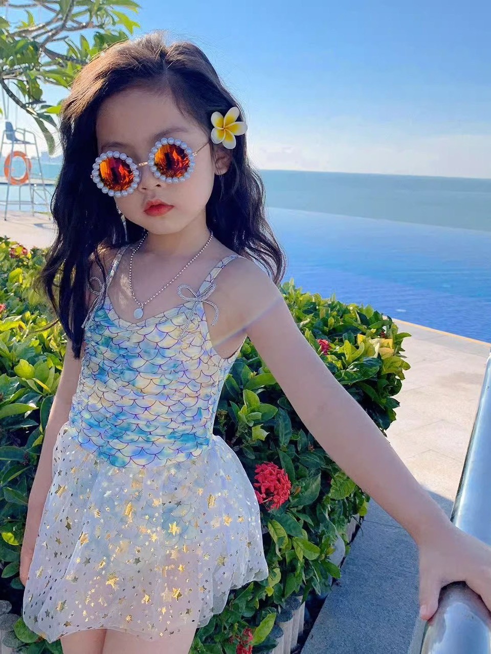 24HA212.07 - SET BIKINI TIÊN CÁ KÈM MŨ