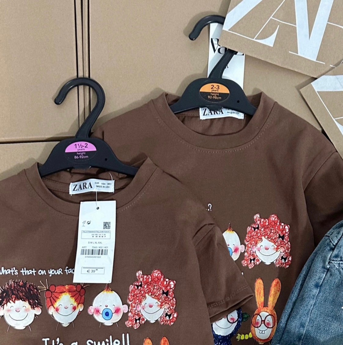 HAX2423 - SET ÁO NÂU + QUẦN JEAR BÉ GÁI