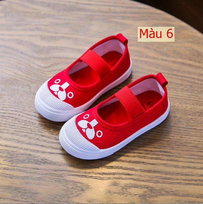 24HH242.10- GIÀY BÚP BÊ VẢI BÉ GÁI