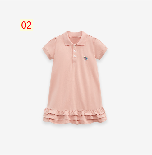 24HH262.11 - VÁY POLO BÉ GÁI LITTLE MAVEN