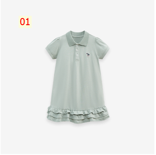 24HH262.11 - VÁY POLO BÉ GÁI LITTLE MAVEN