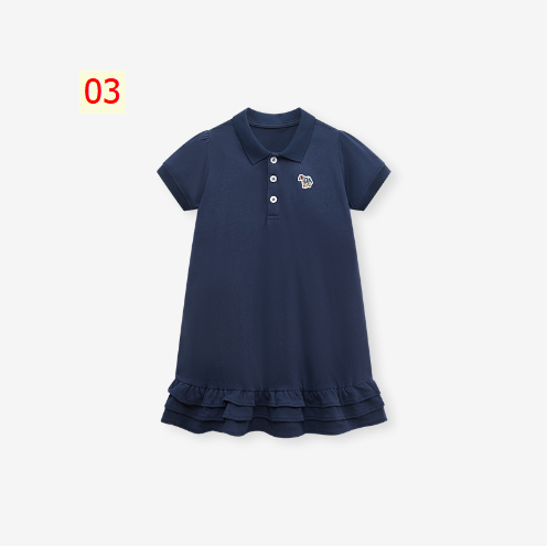 24HH262.11 - VÁY POLO BÉ GÁI LITTLE MAVEN