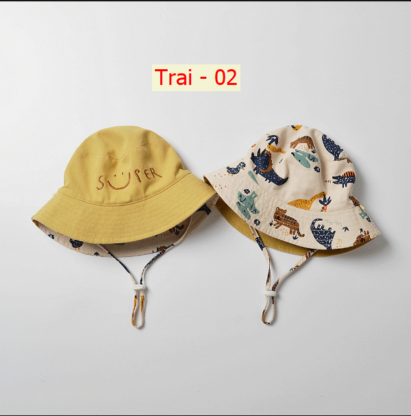 24HA262.03 - MŨ ĐỘI 2 MẶT CHO BÉ