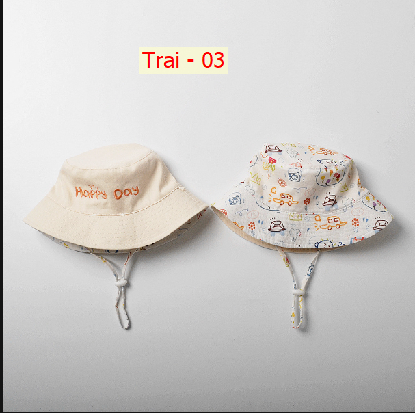 24HA262.03 - MŨ ĐỘI 2 MẶT CHO BÉ