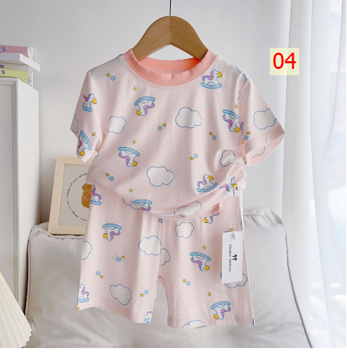 24HA282.05 - BỘ MẶC NHÀ MOMO MOKOO CHO BÉ