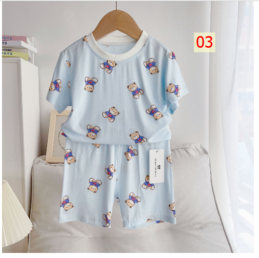 24HA282.05 - BỘ MẶC NHÀ MOMO MOKOO CHO BÉ