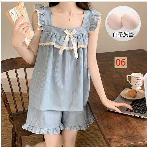24HH292.01 - BỘ VÀ VÁY MẶC NHÀ KÈM BRA