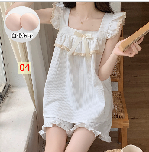 24HH292.01 - BỘ VÀ VÁY MẶC NHÀ KÈM BRA