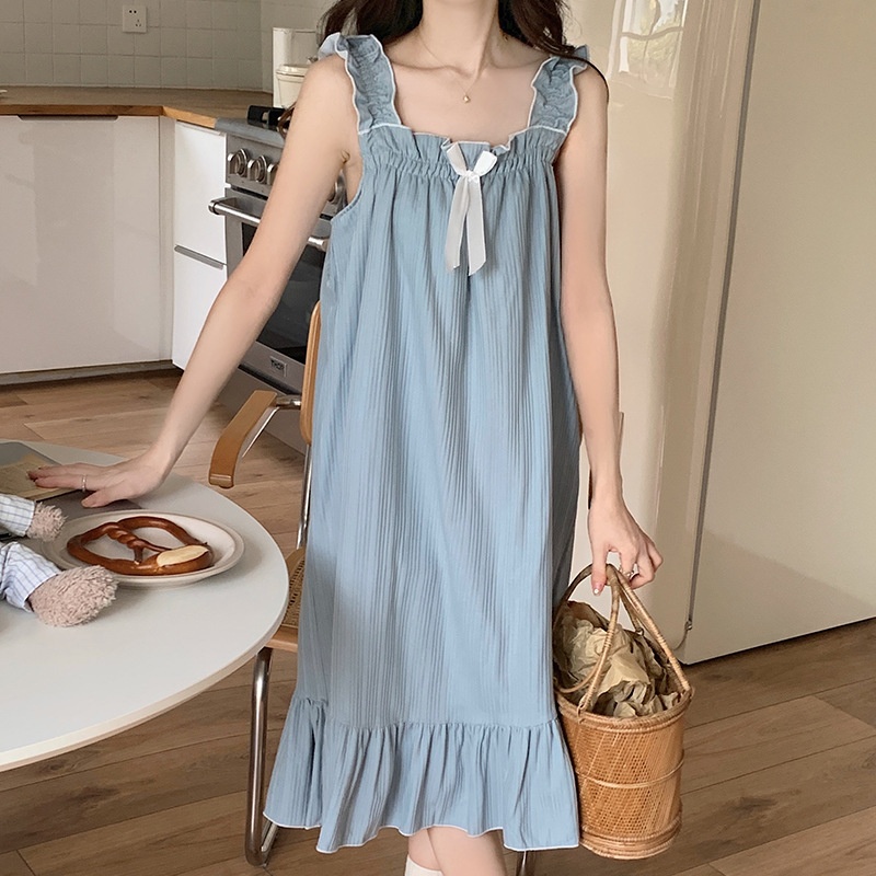 24HH292.01 - BỘ VÀ VÁY MẶC NHÀ KÈM BRA