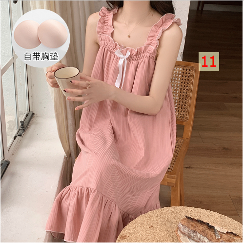 24HH292.01 - BỘ VÀ VÁY MẶC NHÀ KÈM BRA