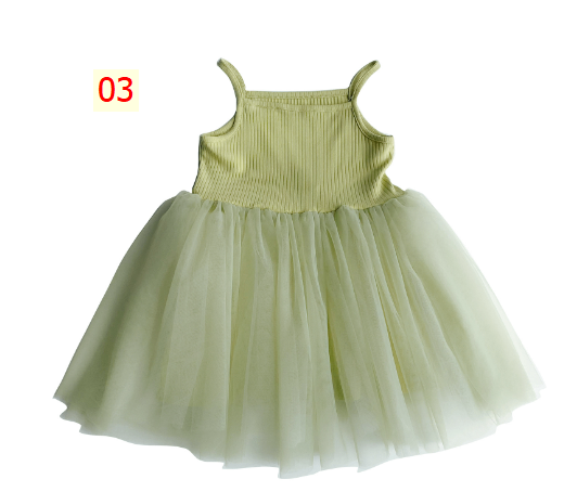 24HA13.10 - VÁY 2 DÂY TUTU CHO BÉ GÁI