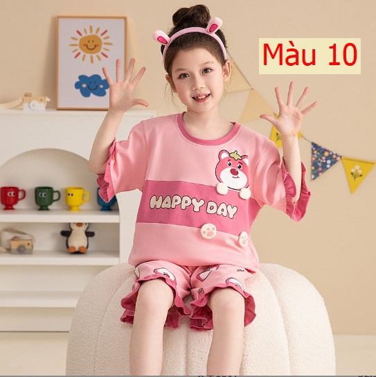 24HH23.02- ❌ BỘ COTTON BÉ GÁI SZ ĐẠI