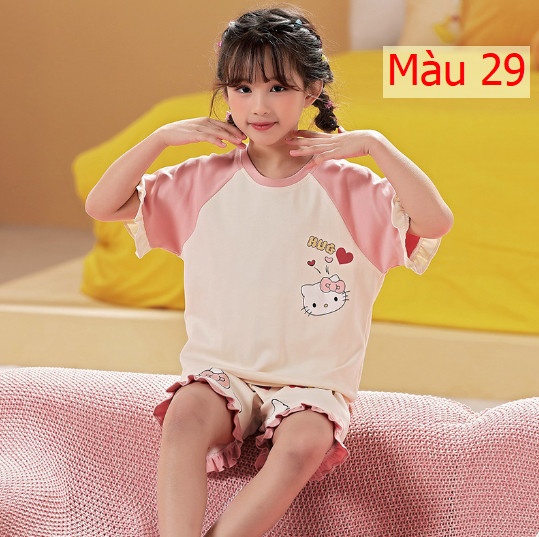 24HH23.02- ❌ BỘ COTTON BÉ GÁI SZ ĐẠI