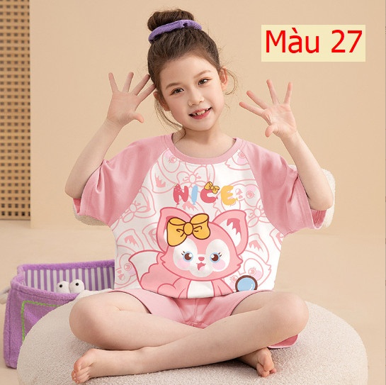 24HH23.02- ❌ BỘ COTTON BÉ GÁI SZ ĐẠI