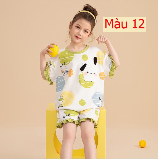 24HH23.02- ❌ BỘ COTTON BÉ GÁI SZ ĐẠI