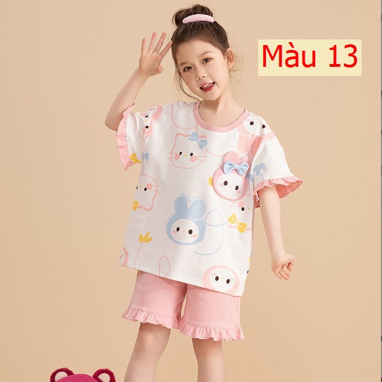 24HH23.02- ❌ BỘ COTTON BÉ GÁI SZ ĐẠI