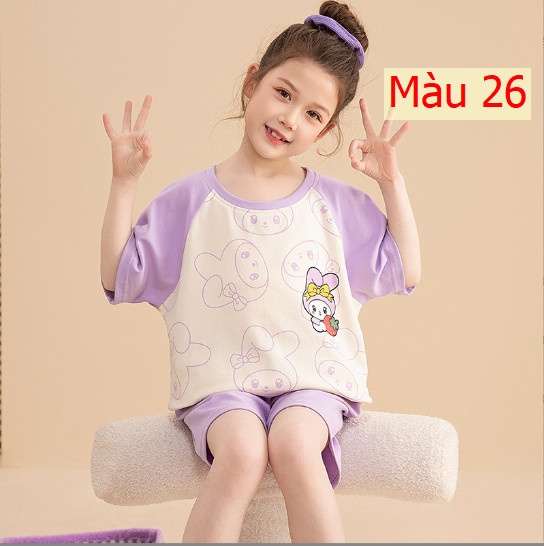 24HH23.02- ❌ BỘ COTTON BÉ GÁI SZ ĐẠI