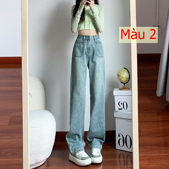 24HH23.04 - QUẦN JEAN SUÔNG NỮ