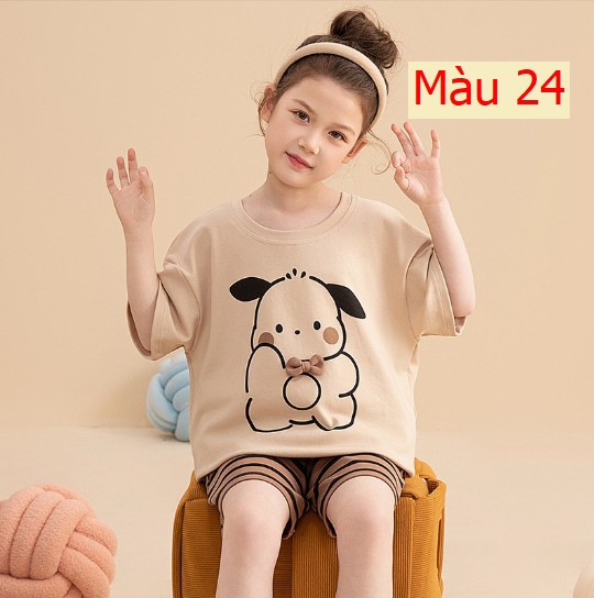 24HH23.02- ❌ BỘ COTTON BÉ GÁI SZ ĐẠI