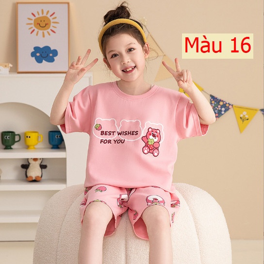 24HH23.02- ❌ BỘ COTTON BÉ GÁI SZ ĐẠI