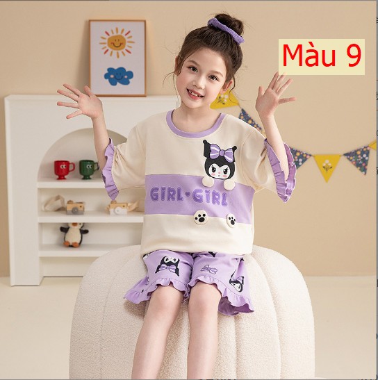 24HH23.02- ❌ BỘ COTTON BÉ GÁI SZ ĐẠI