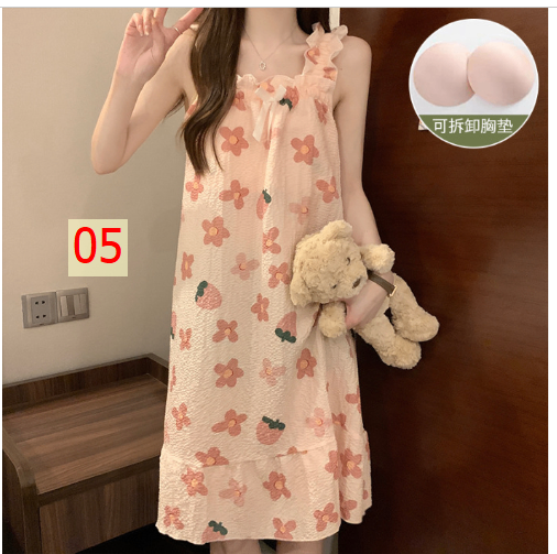 24HH43.10 - VÁY 2 DÂY KÈM BRA NỮ