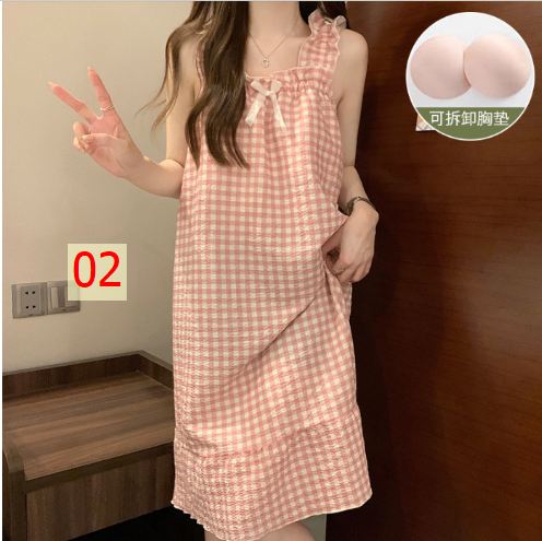 24HH43.10 - VÁY 2 DÂY KÈM BRA NỮ