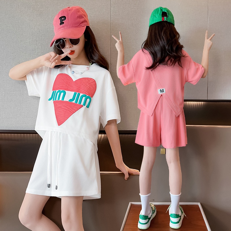 24HA185.03 - SET BỘ THỂ THAO CHỮ CHO BÉ GÁI