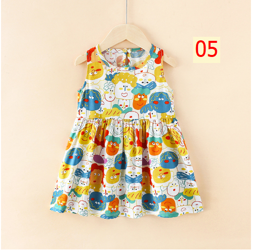 24HA53.01 - SET 2 VÁY LANH LỤA BÉ GÁI