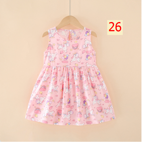 24HA53.01 - SET 2 VÁY LANH LỤA BÉ GÁI