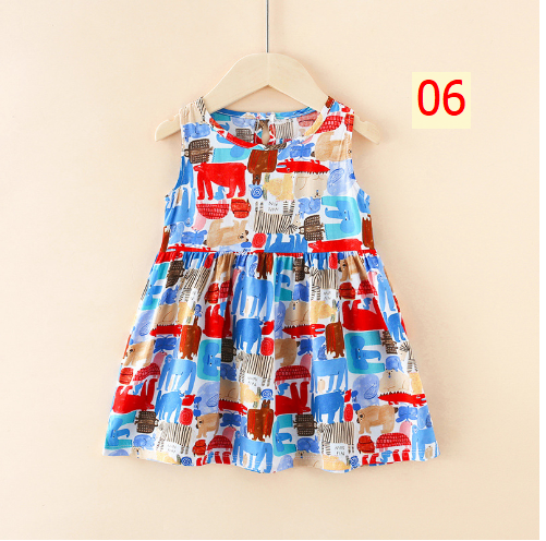 24HA53.01 - SET 2 VÁY LANH LỤA BÉ GÁI